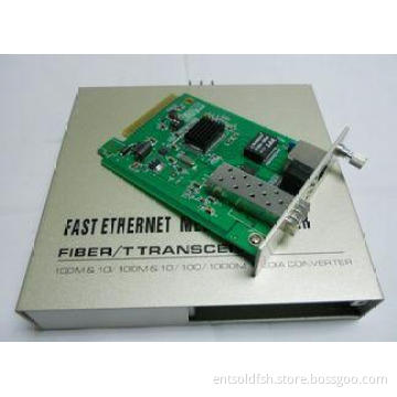 Network SFP Fiber Optic Media Converter With LFP Dual Power